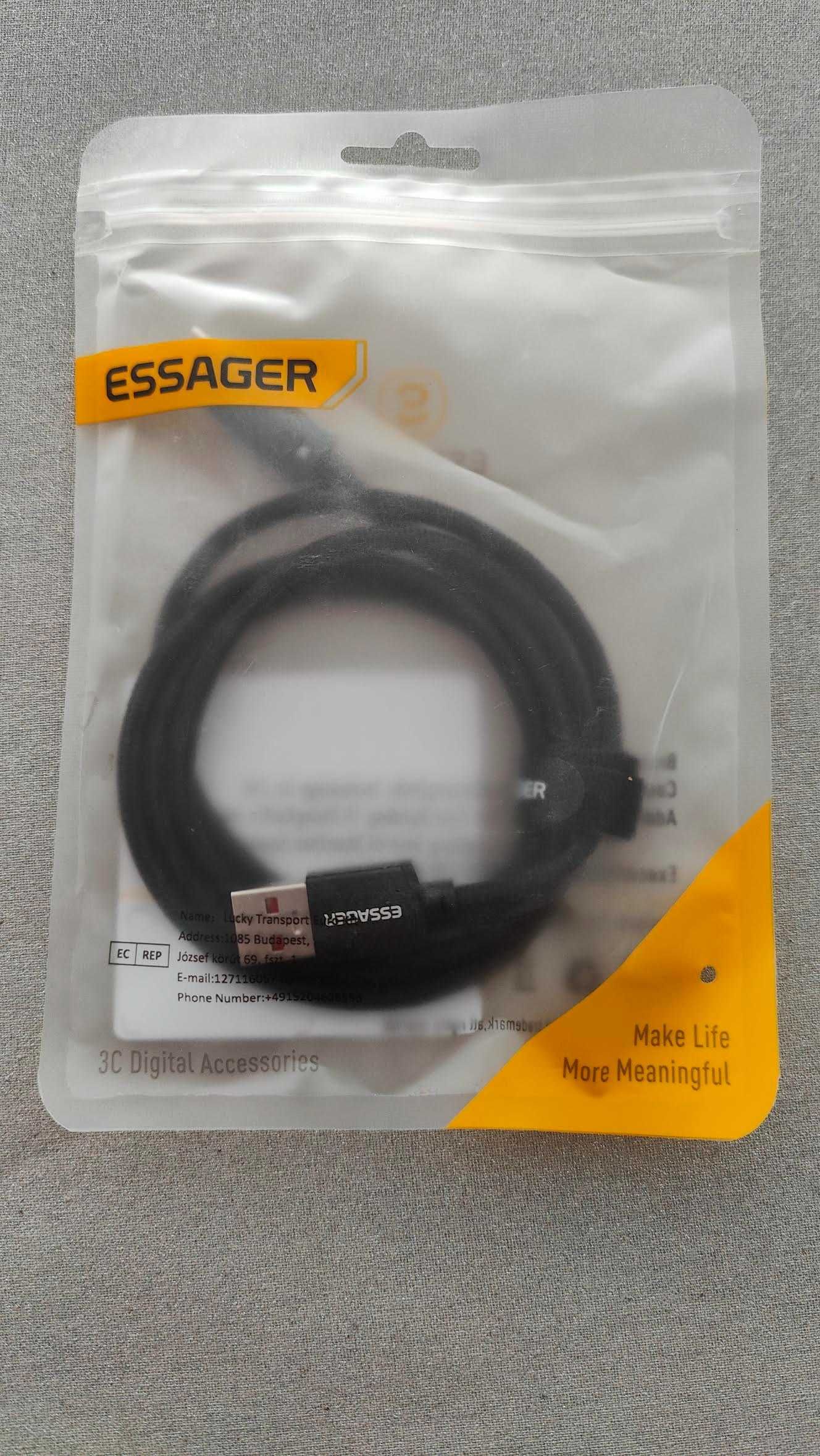 Essager-Cabo USB Tipo C Novo