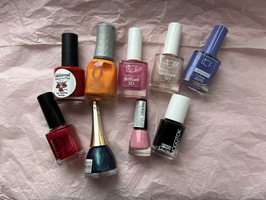 Набір лаків лак для нігтів червоний рожевий orly lcf