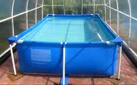 Каркасный бассейн 300х200х75 см прямоугольный 3834 литров объём