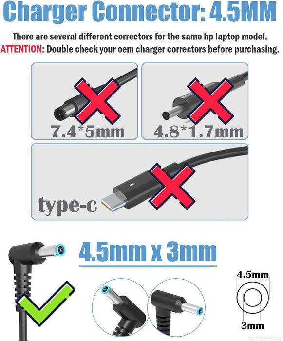 Zasilacz do laptopa AC Adapter HP 45W