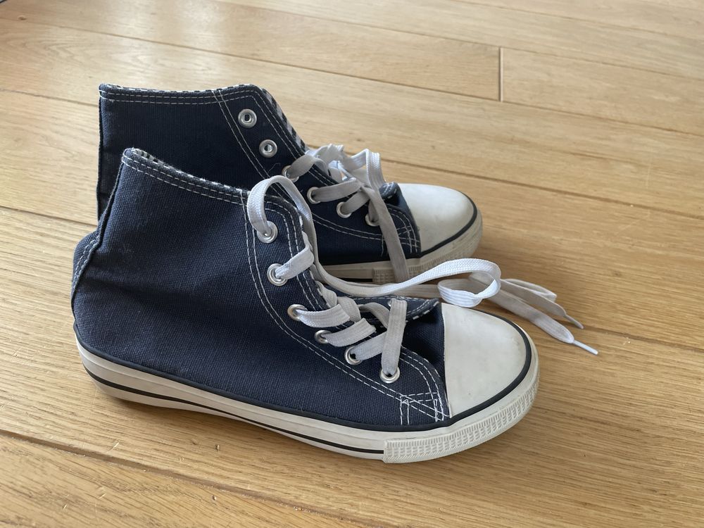 J.nowe renisowki za kostke roz.35 22cm granat jak converse okazja