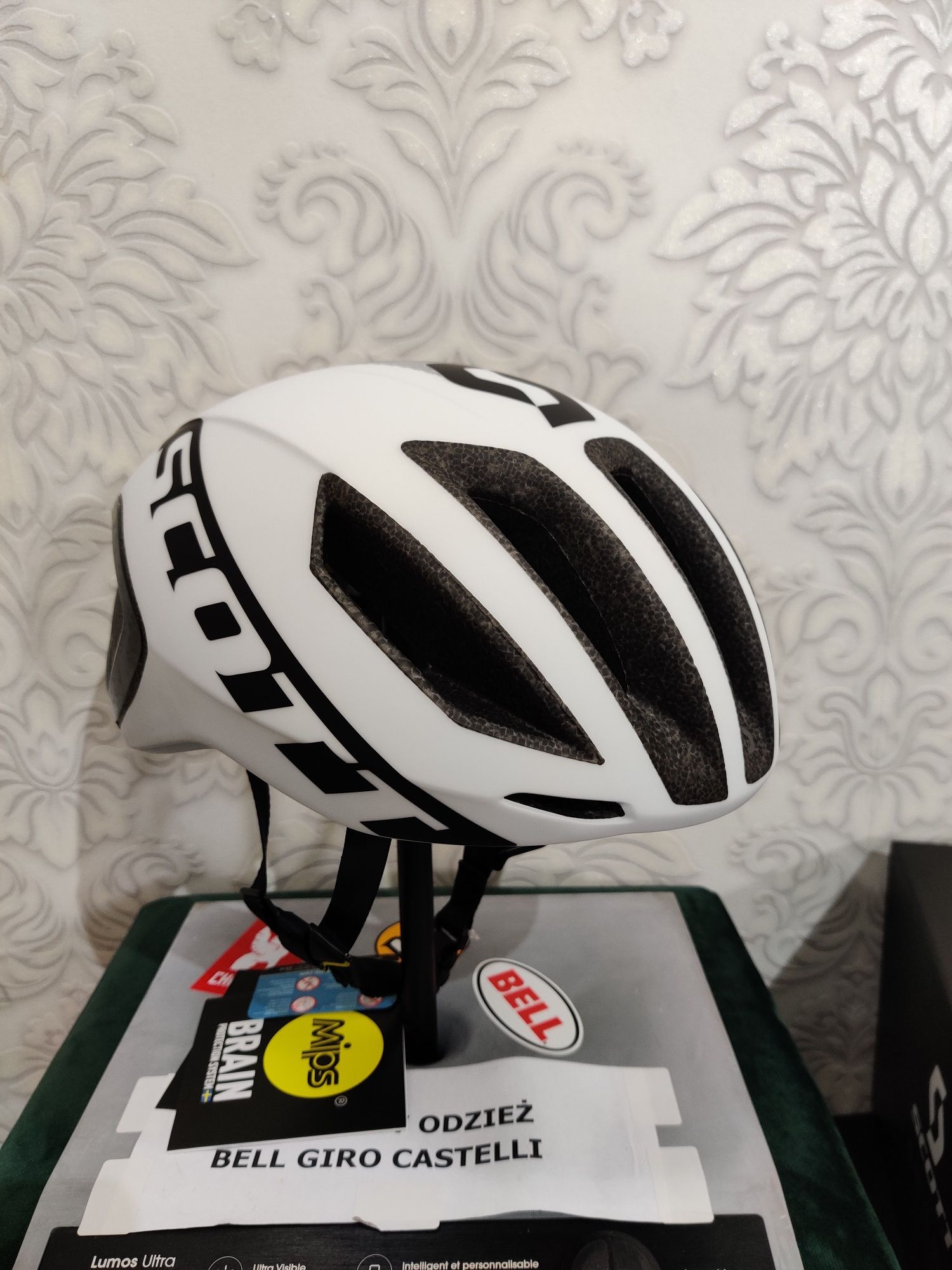 Kask rowerowy Scott Cadence plus aero pokrowiec MIPS L