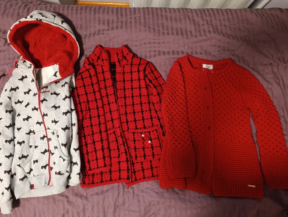 Теплі кофти розмір 134 см