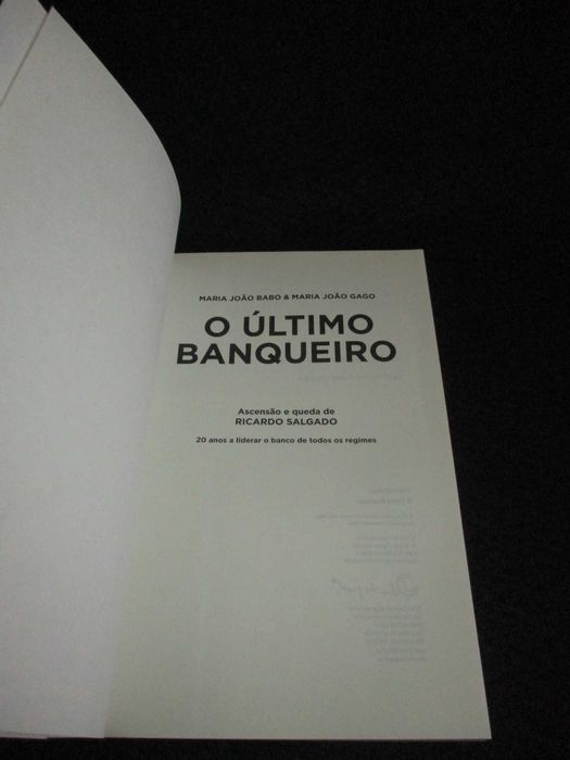 Livro O Último Banqueiro Ascensão e Queda de Ricardo Salgado