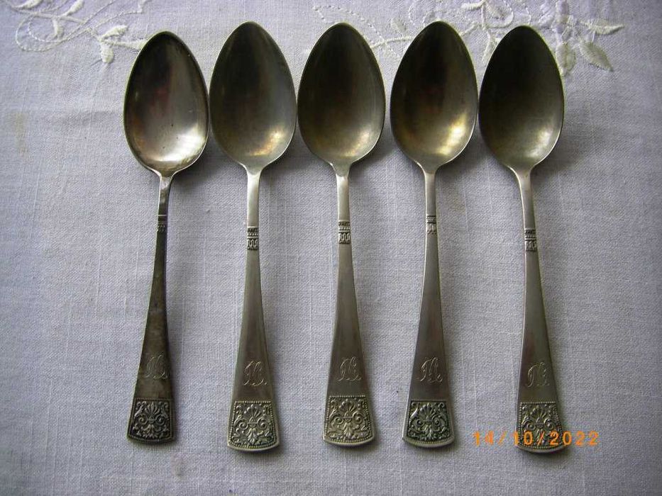 Platery posrebrzane duże łyżki stołowe