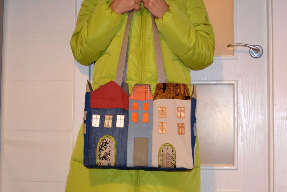 Oryginalna torba, torebka damska. Rękodzieło.