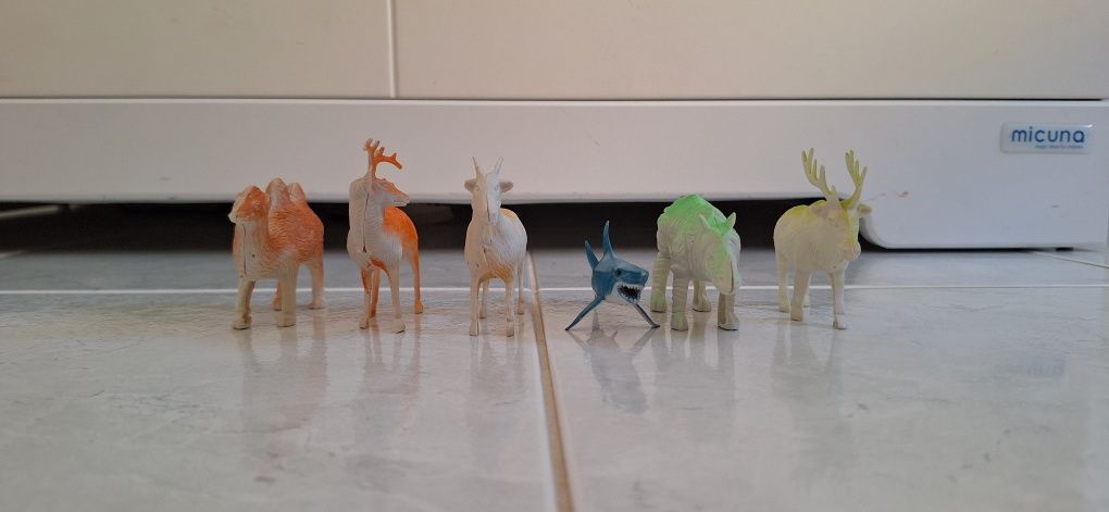 Animais variados plástico