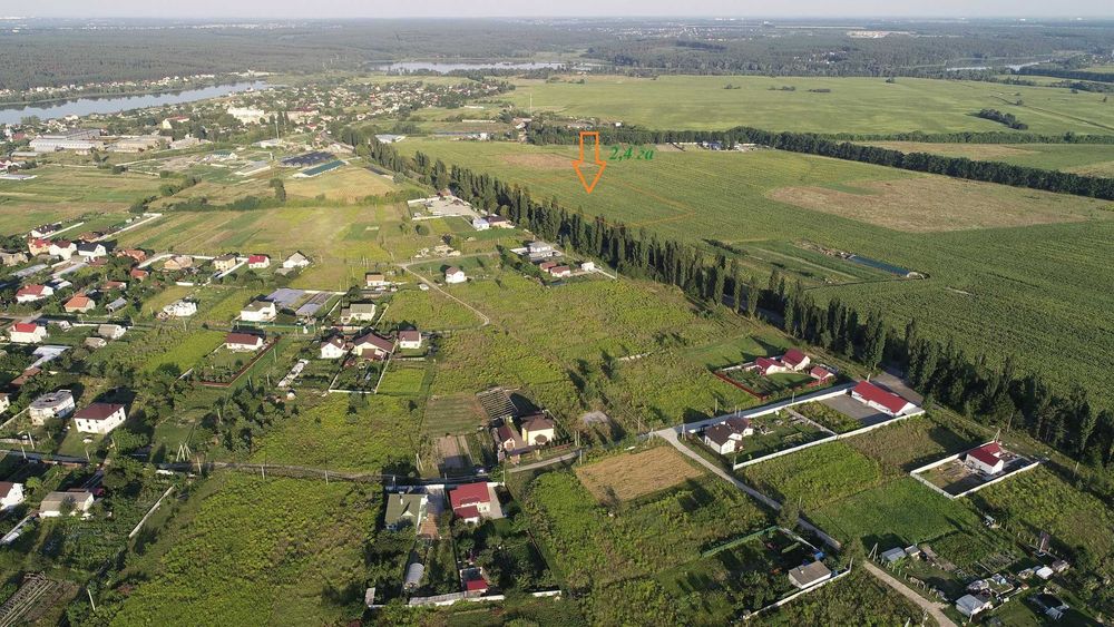 Забір’я продаж фасадної ділянки 2,4 га