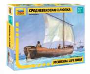 Model plastikowy Medieval Life Boat Zvezda 9033 skala 1/72
