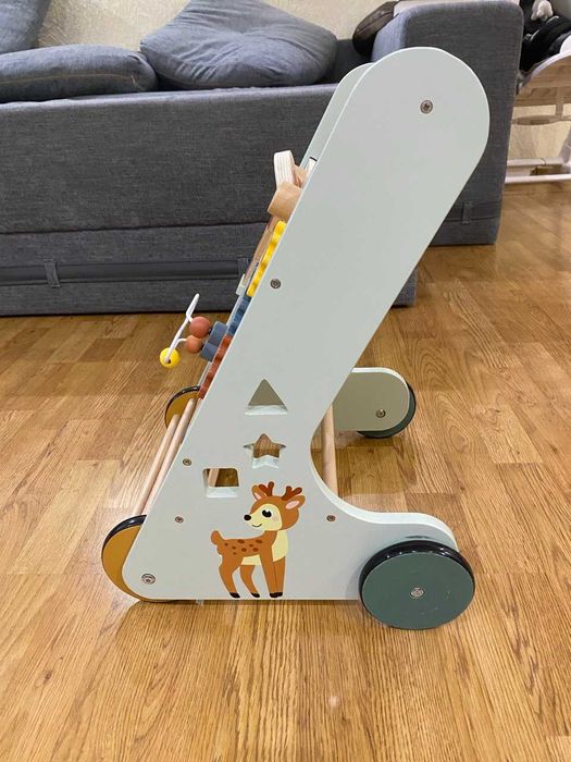 Дитячі ходунки-каталка SMIKI. Дерев'яна розвиваюча іграшка малюкам