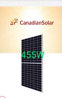 Canadian Solar 455W 450W Painel Fotovoltaico Mono Monocristalino Hall