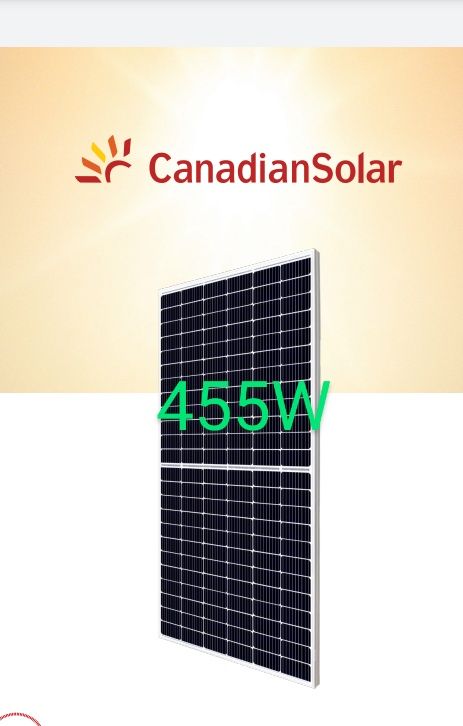 Canadian Solar 455W 450W Painel Fotovoltaico Mono Monocristalino Hall