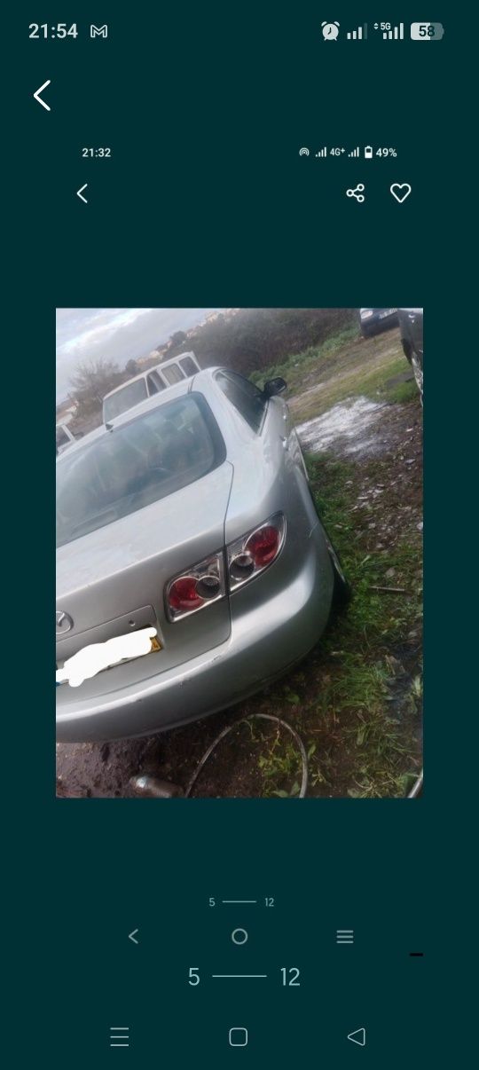 Mazda 2.0 gasolho ano 2003 so peças
