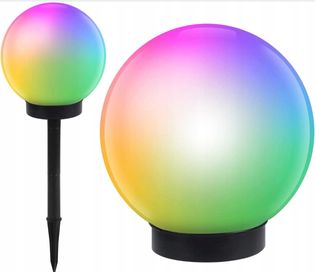 Hit Cenowym!! Zestaw 4 sztuki lampy Solarne kule RGB kolorowe