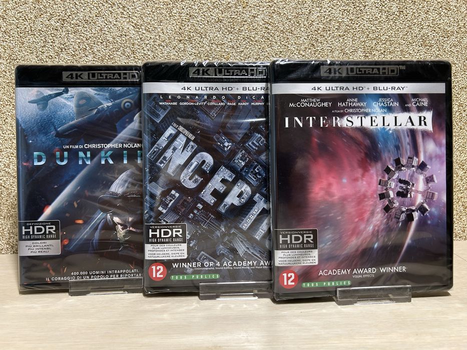 4K UHD HDR Blu-ray Темный рыцарь.1-3 / Интерстеллар / Начало/ Престиж