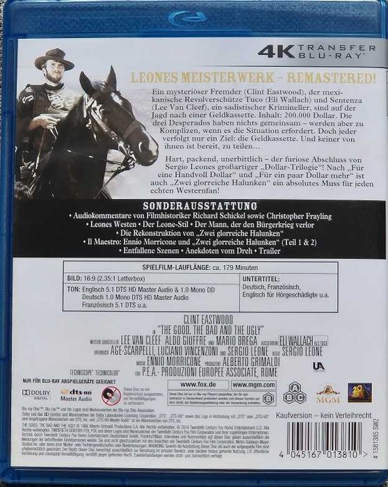 Dobry, zły i brzydki (The Good, the Bad and the Ugly) - bluray bez PL
