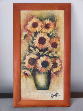 obraz ręcznie malowany słoneczniki DEKOMA