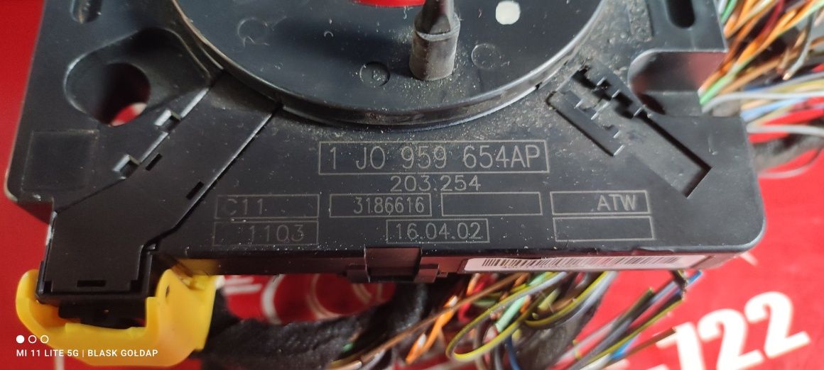 Taśma Zwijak Kierownicy Multifuncja VW Sharan MK2 1.9 115 KM 01 Gołdap