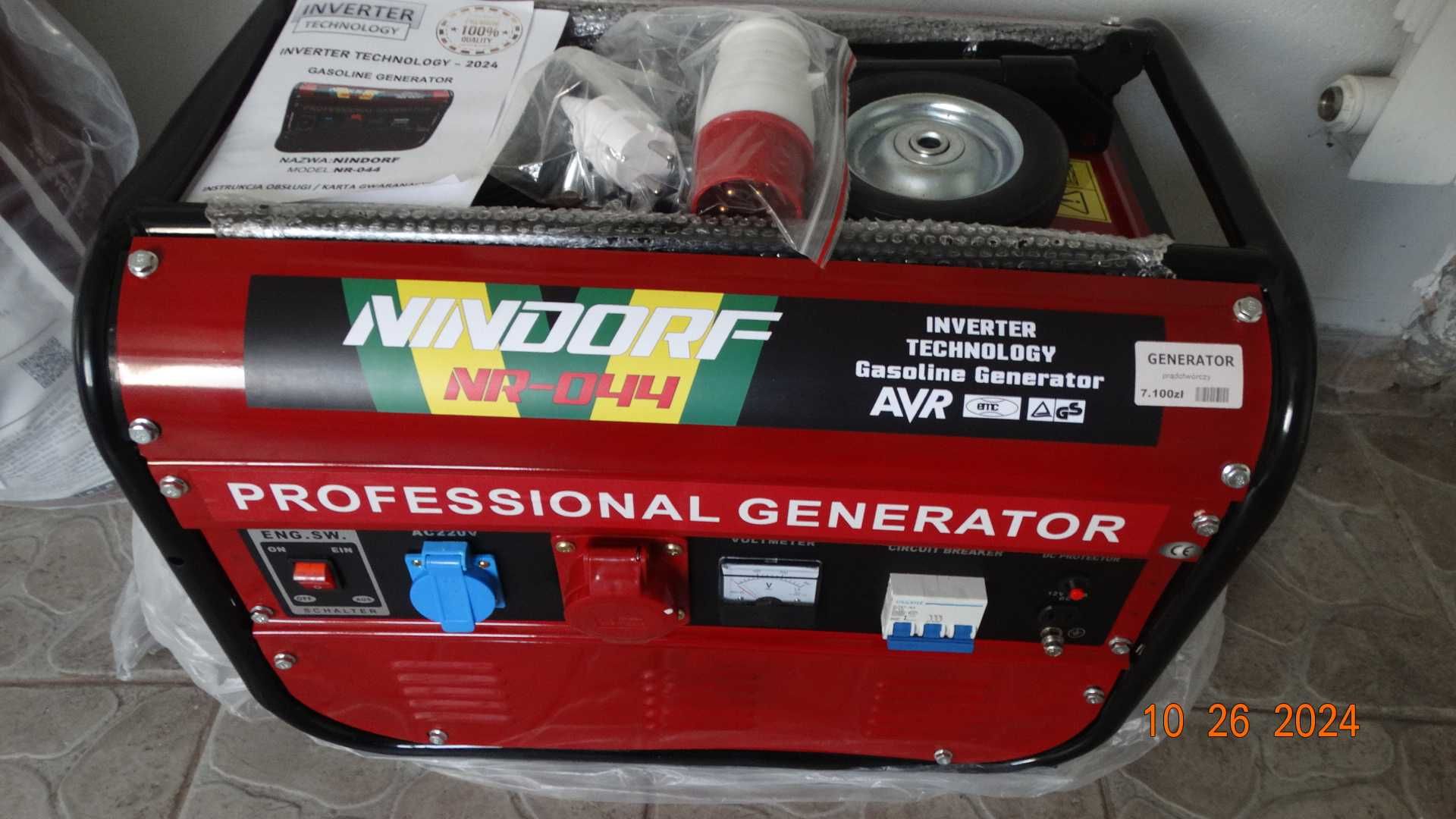 Generator Prądu Nindorf 044 Inwerter  AVR