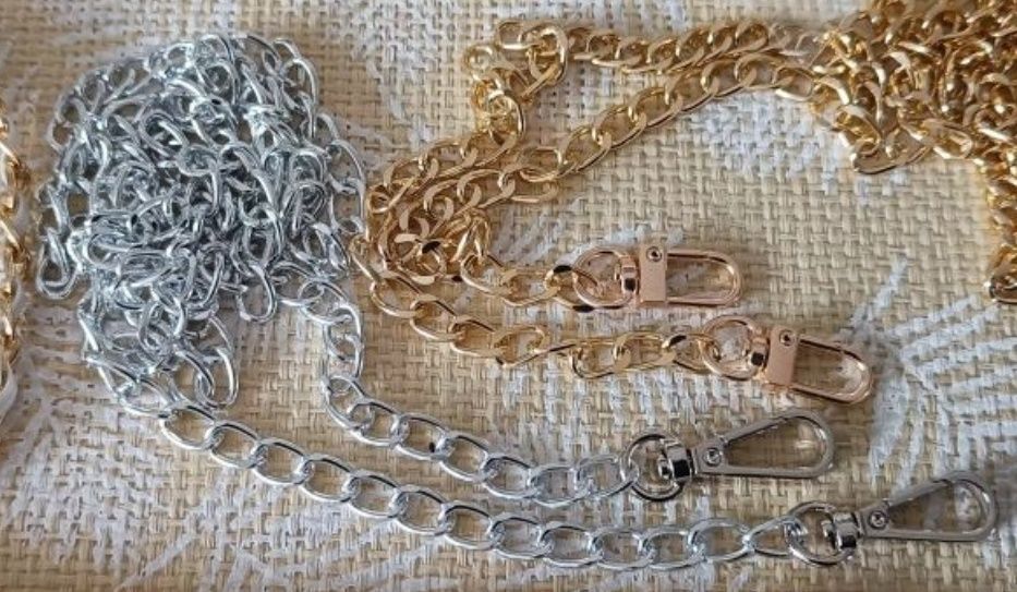 Nowy łańcuch łańcuszek w kolorze srebrnym pasek zamienny wymienny