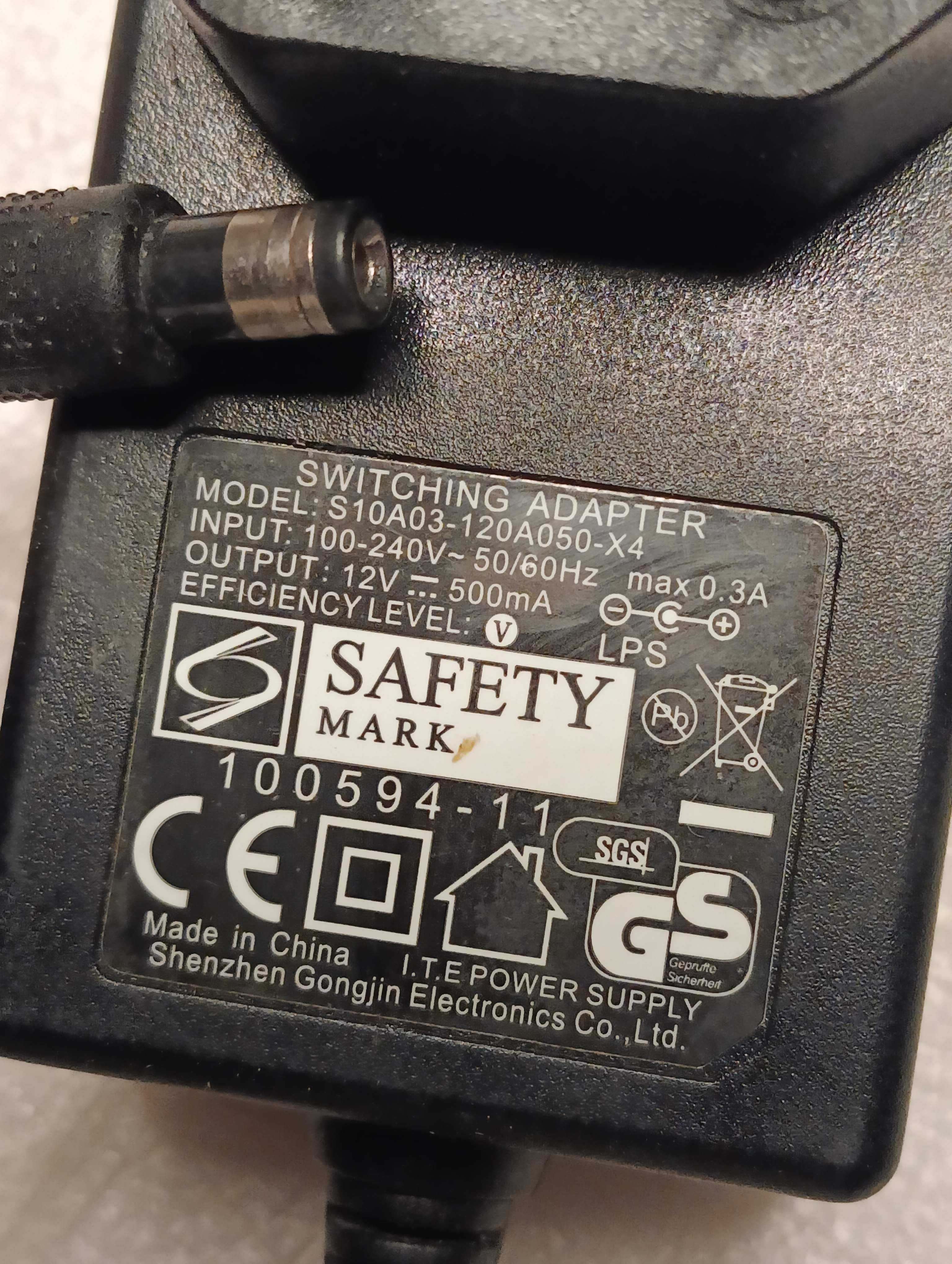 Блок живлення питания 12V 500mA S10A03-120A050-X4 (5.5X2.1mm)