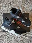 Jordan 4 Black Canvas 44 EUR, 10 US, 28 cm