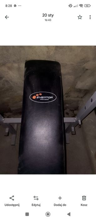 Atlas do ćwiczeń firmy Evertop z obciążeniem