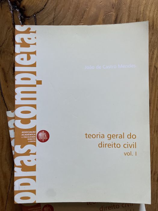 Dois livros Obras Complet Teoria Geral do Direito Civil vol.| e vol.||
