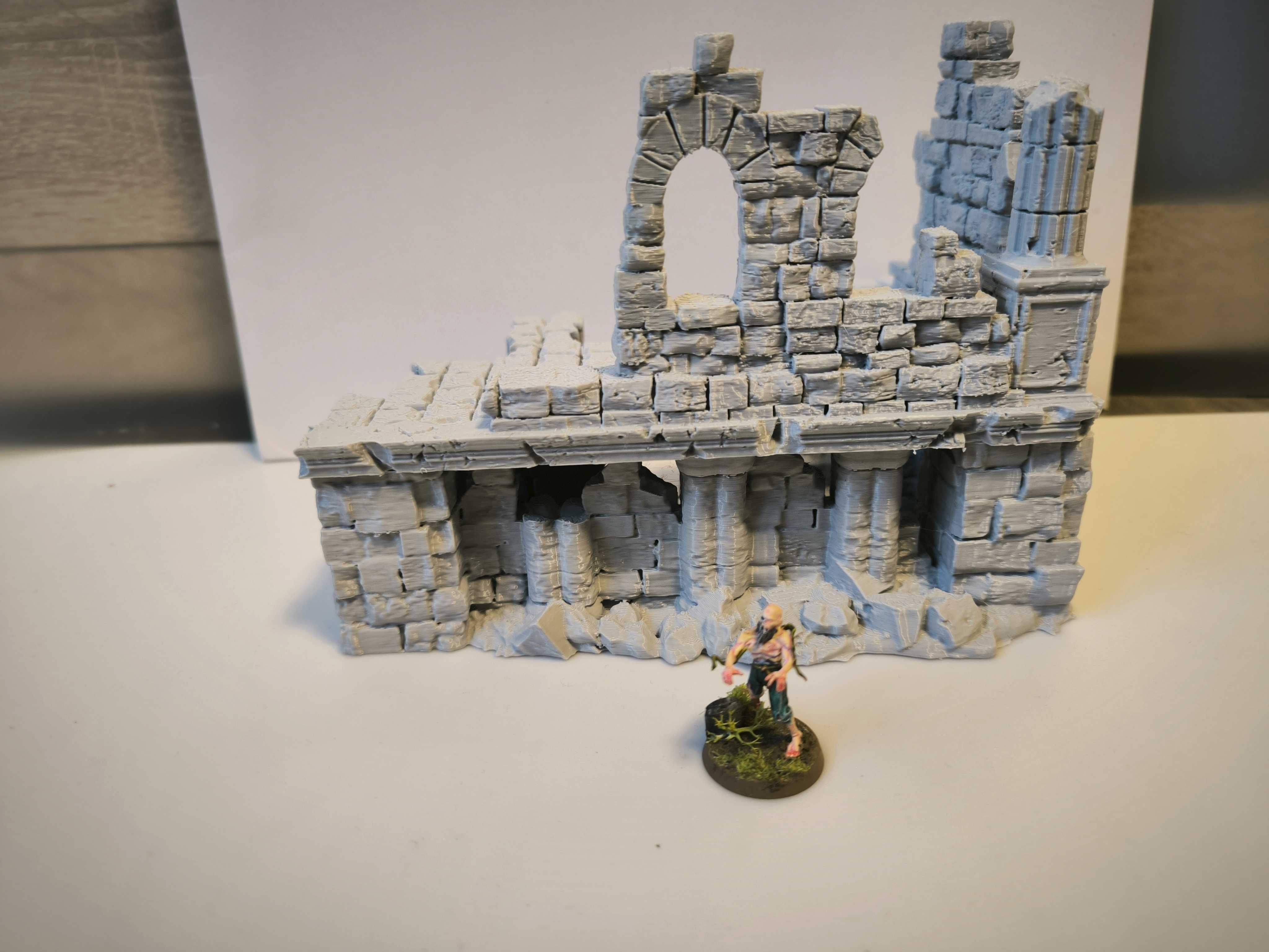 Duże ruiny 5 RPG Diorama Makieta (Zaginione Miasto)