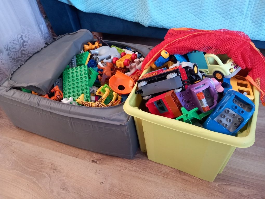 Lego Duplo - Kilkanaście kilogramów klocków -  Kolejka Zoo Autka