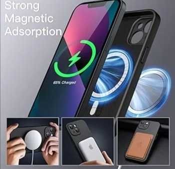 Etui Magnetyczne do IPhone 13 6,1" Czarne MagSafe