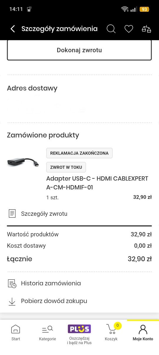 Adapter USB C- HDMI