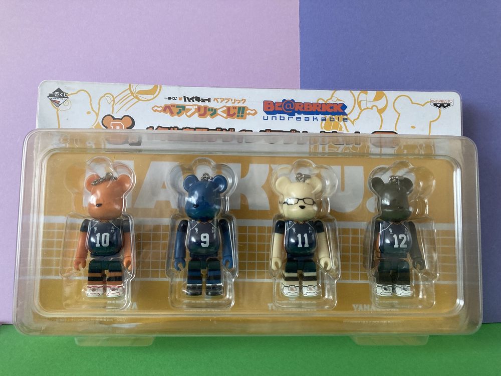 Haikyu x BEARBRICK  Ichiban Kuji Prize B Karasuno 100%