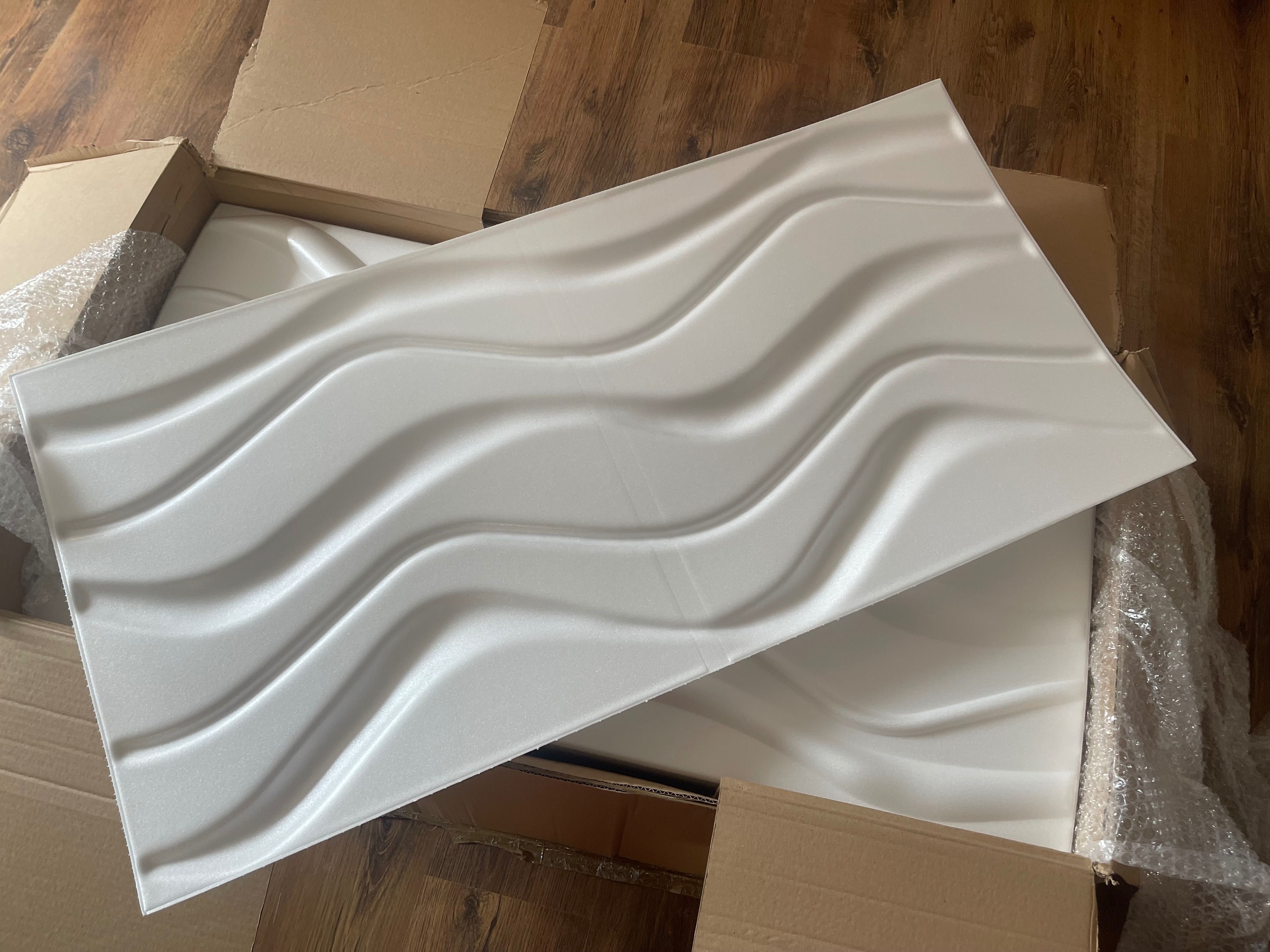 Panele ścienne 100x50cm 40sztuk FALA WAVE III 3D