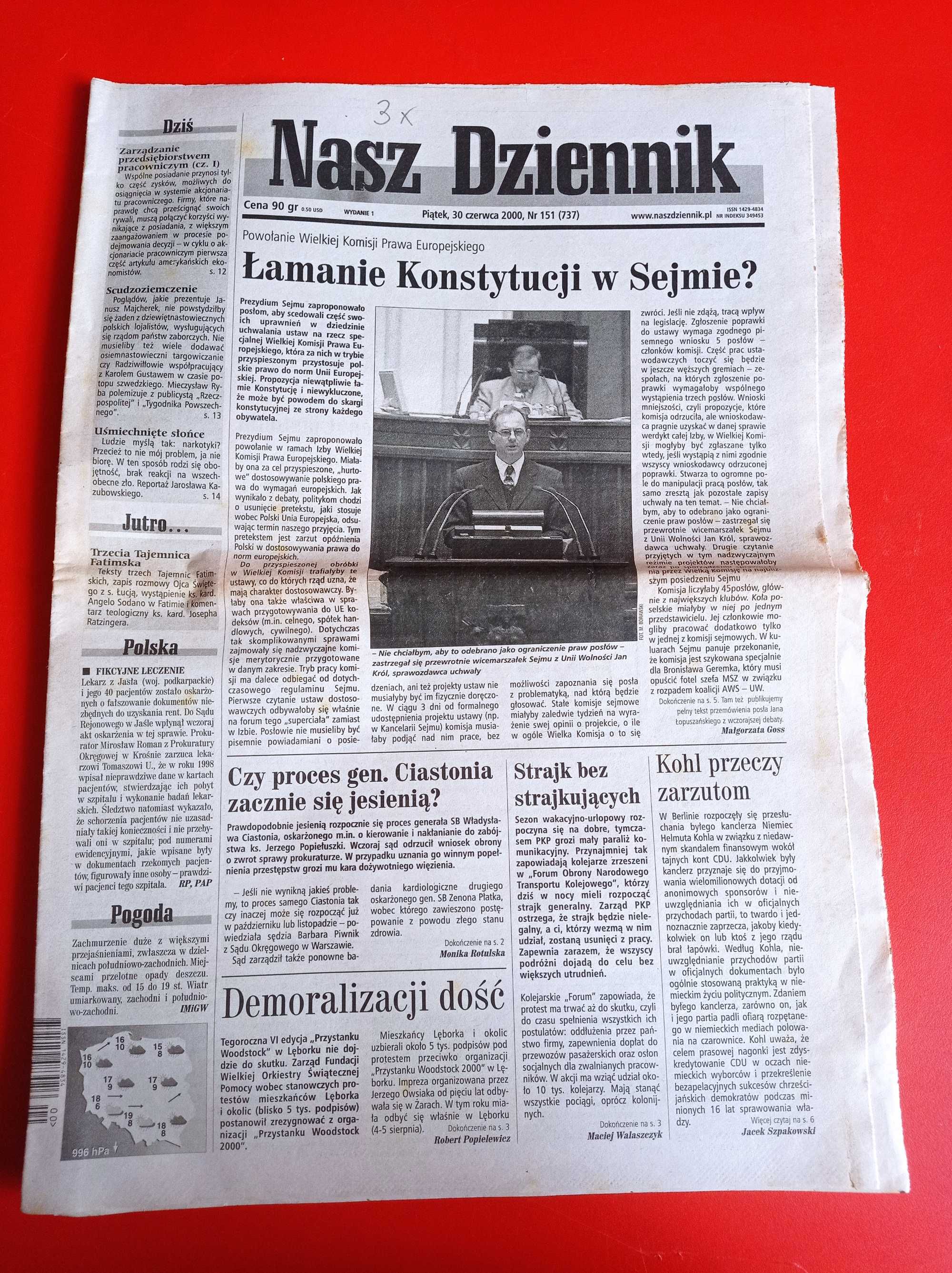 Nasz Dziennik, nr 151/2000, 30 czerwca 2000