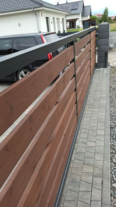 Płot rustykalny drewniany ogrodzenie shou sugi ban Yakisugi hand made