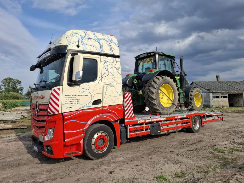 Transport masyn rolniczych budowlanych
