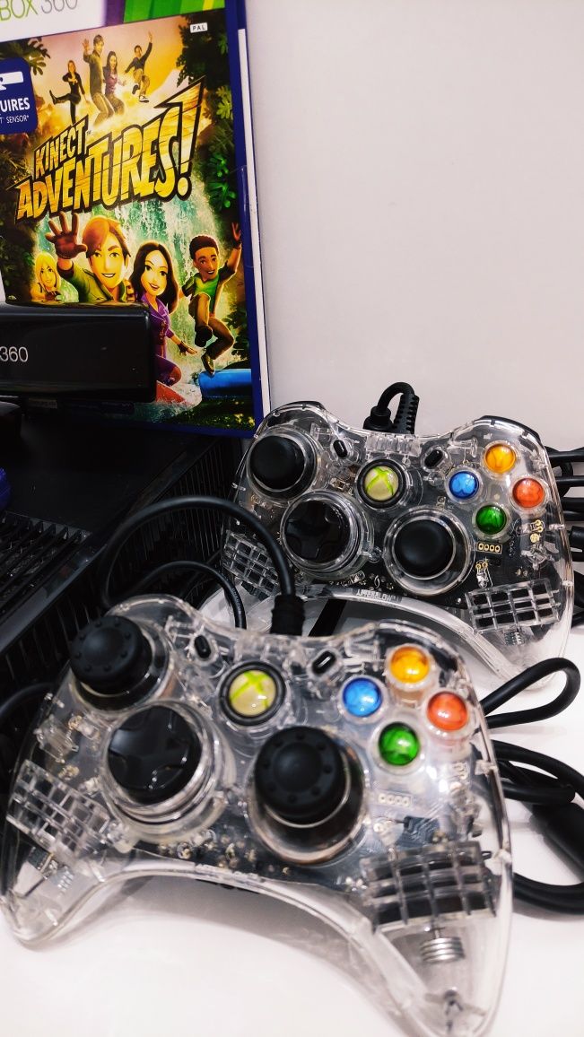 Konsola Xbox 360 dwa pady Kinect gry
