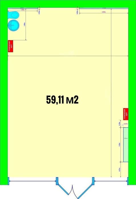 Оренда магазину 59 кв. м проспект Берестейський жк Манхеттен