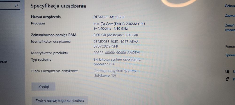 Acer Aspire V5-471P 14" DOTYK

Procesor Intel Core i3-2375M 2x 1,50GHz