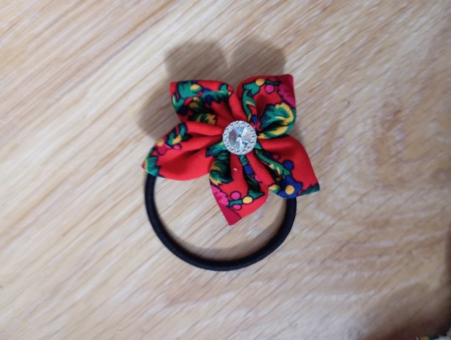 Zestaw do włosów wzór góralski