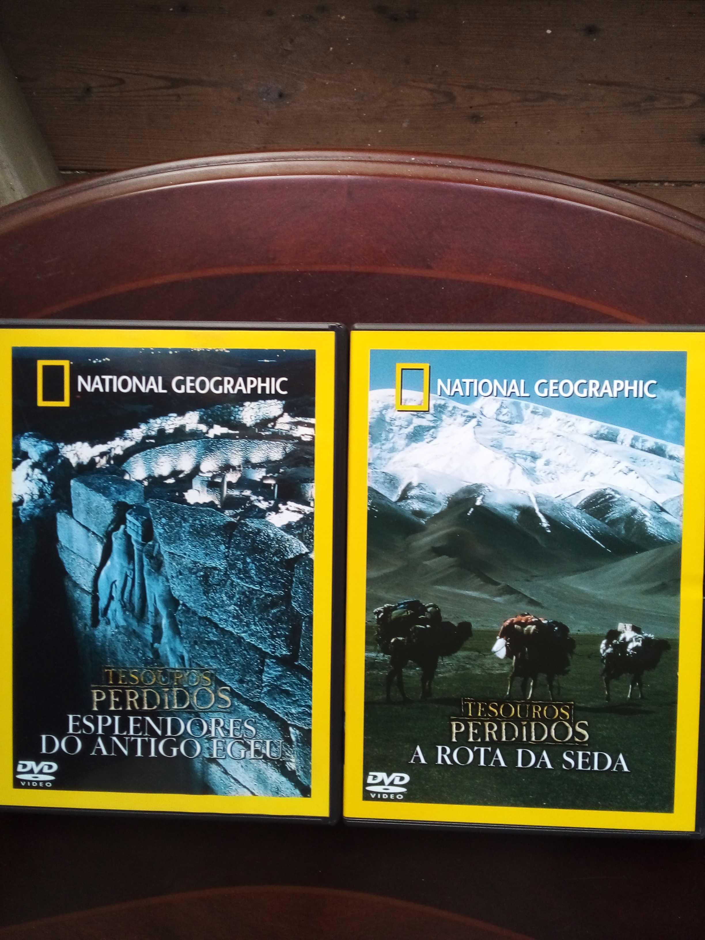 Colecção completa de 10 DVDs da National Geographic«Tesouros Perdidos»