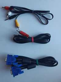 Адаптер Value Jack на 3 RCA, кабель vga-vga