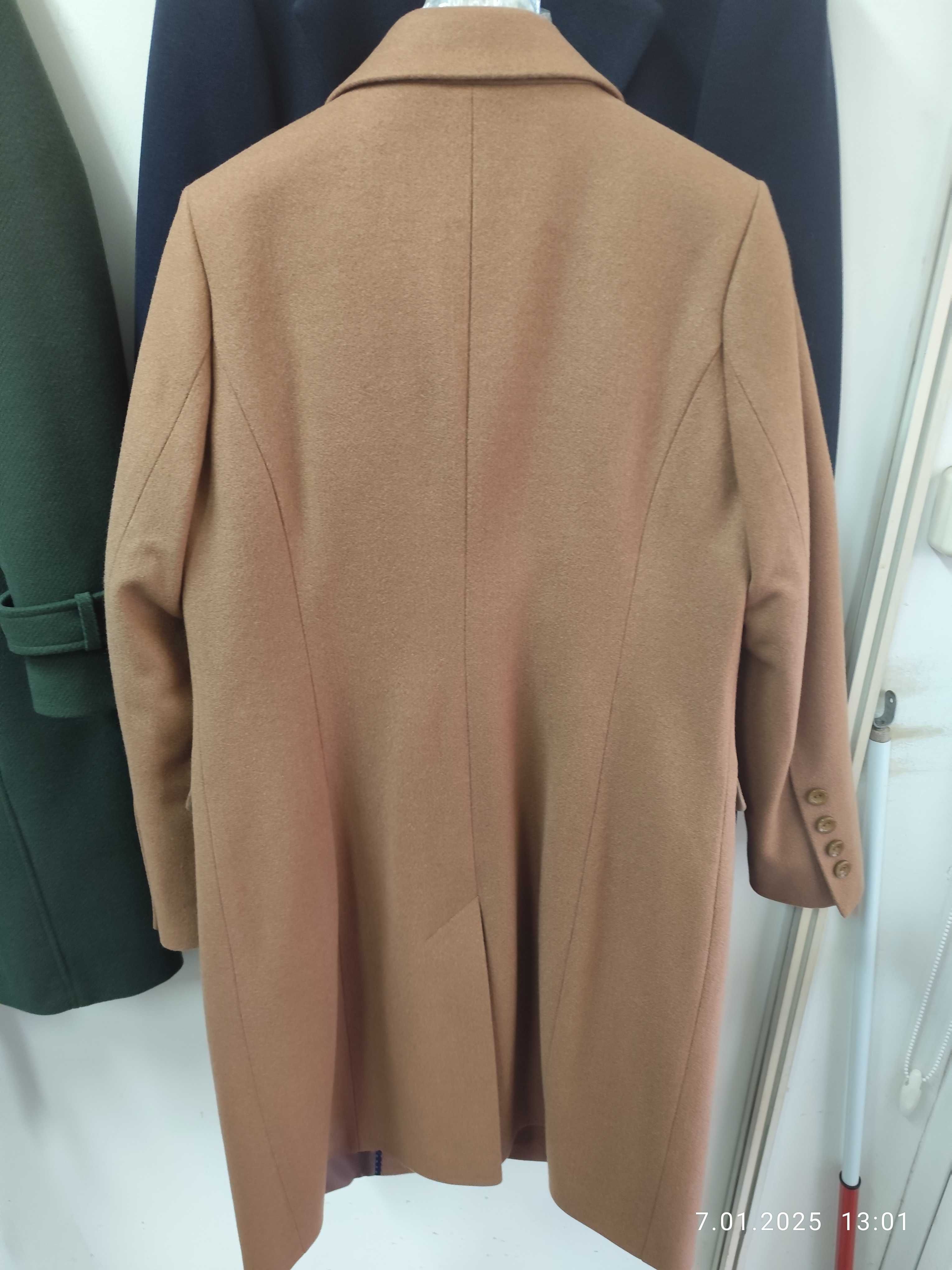 Płaszcz damski kolor camel