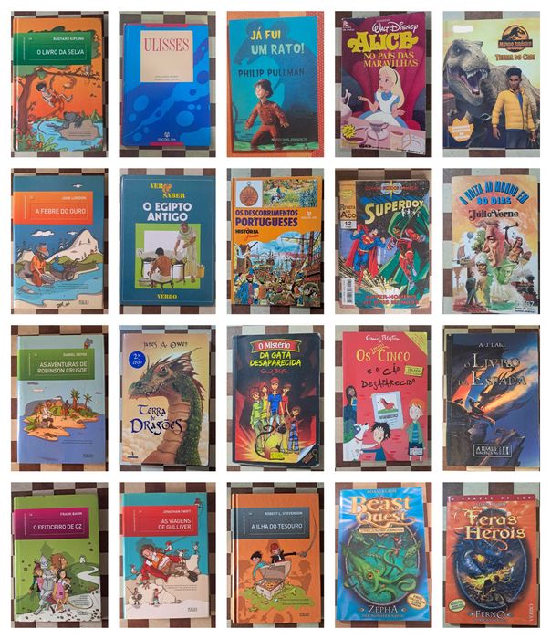 Conjunto lote 20 livros juvenis