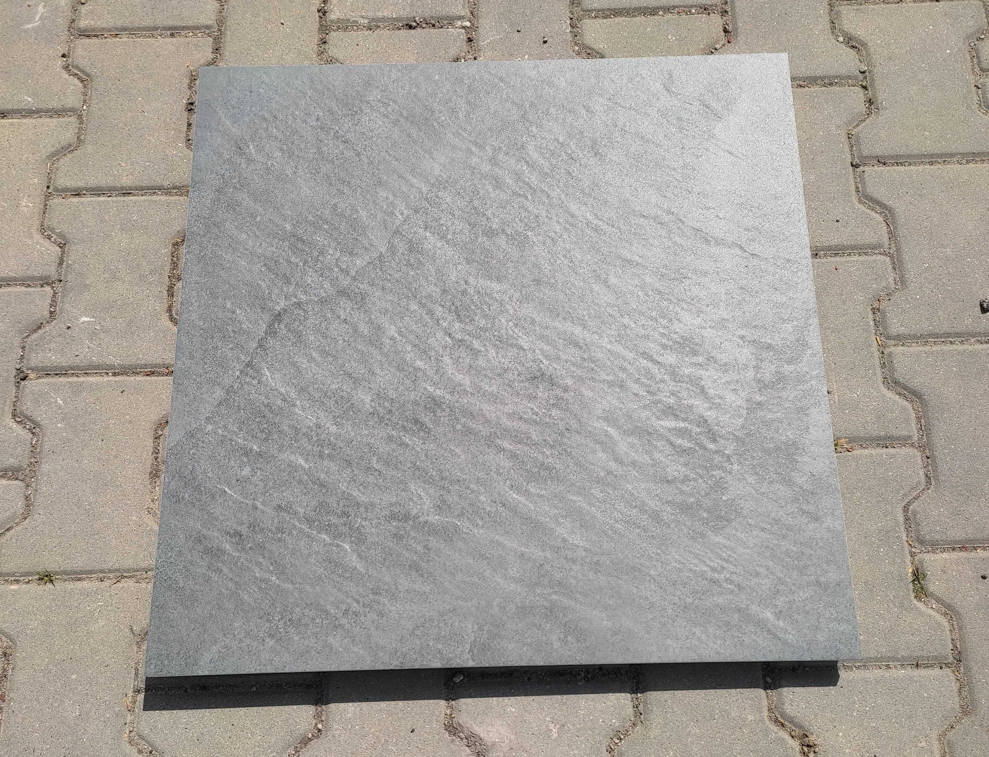 Okazja! Płytki tarasowe 60x60x2 cm -  Rocky  Antracite.