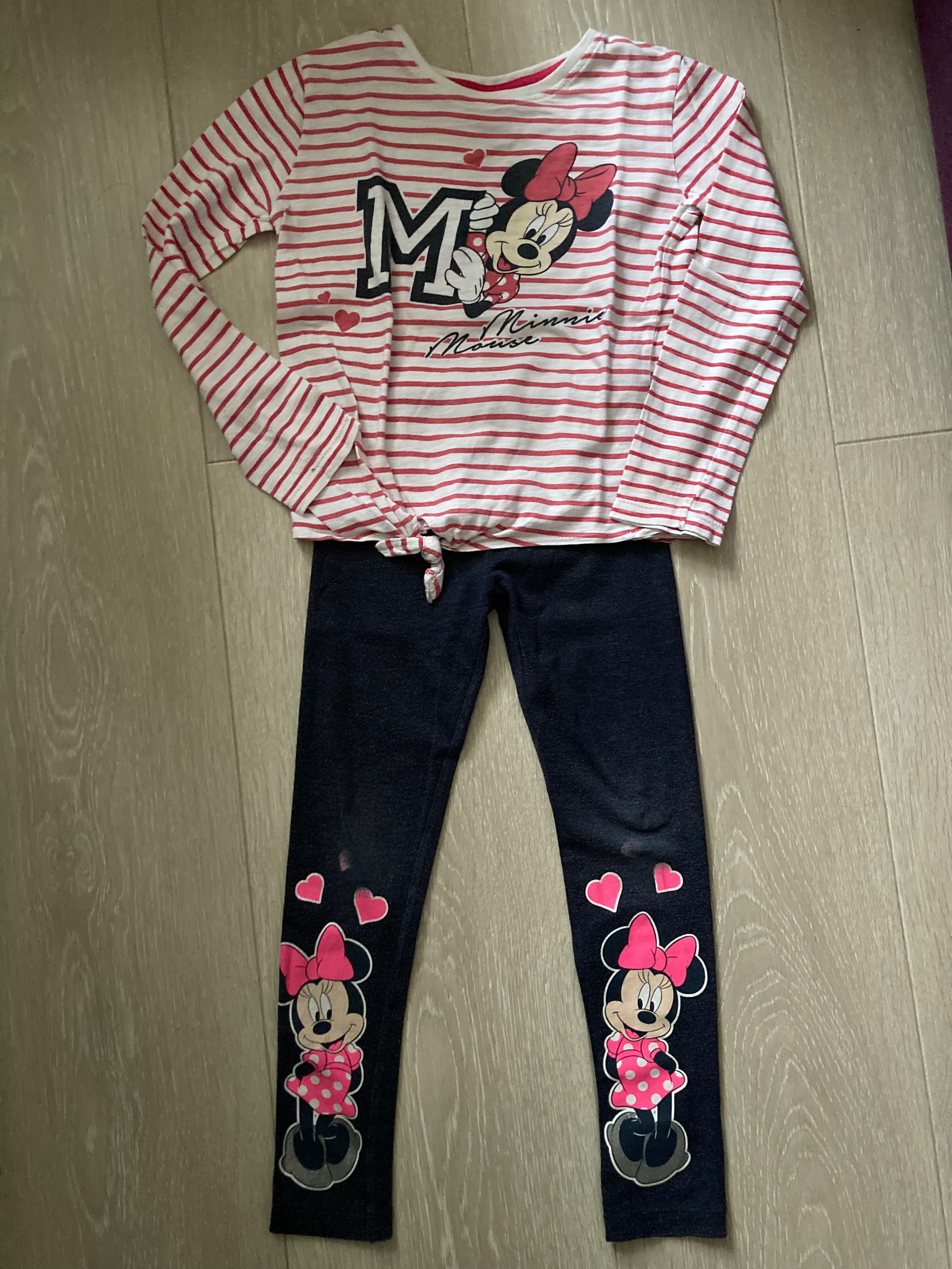 Zestaw bluzka legginsy Disney myszka minnie rozm. 122