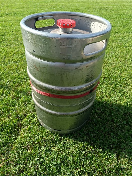 Beczka z piwem pełna Tyskie 50L keg