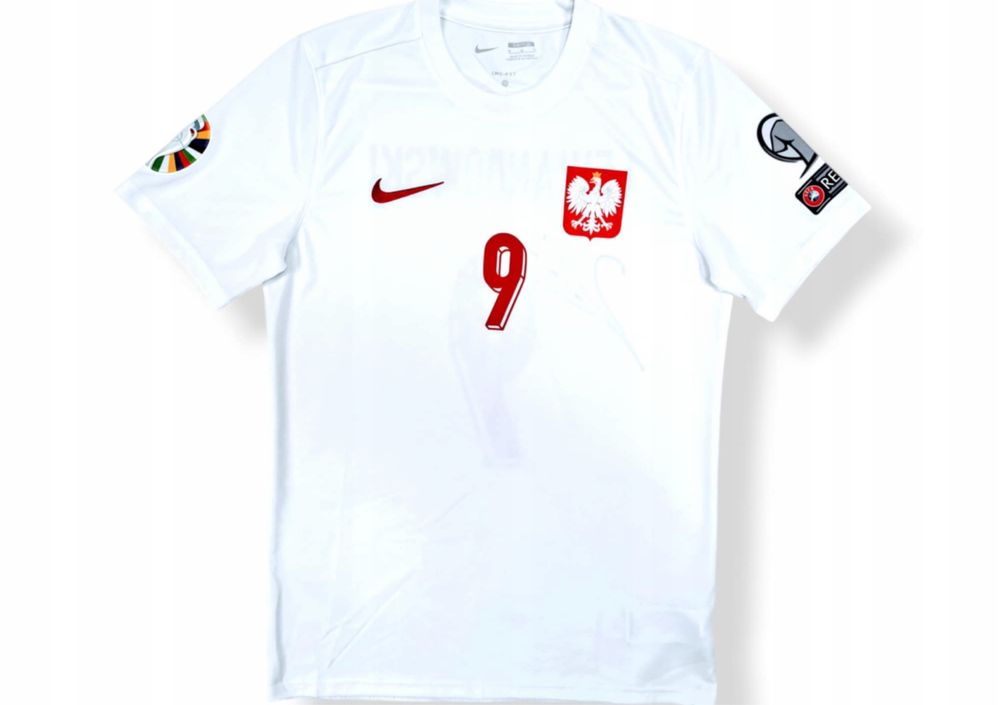 Robert Lewandowski -Polska -koszulka z  autografem  M (pol)
