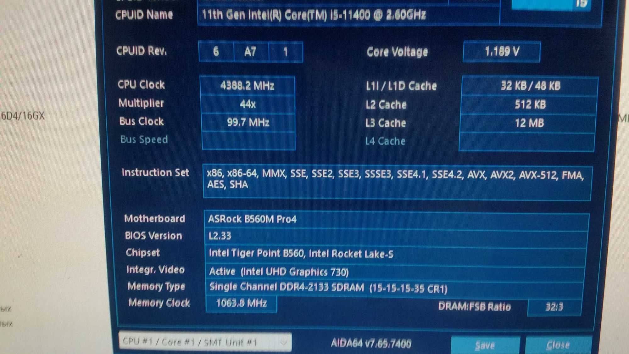 Материнська плата Asrock B560m Pro4